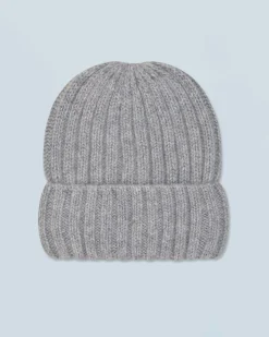 Berretto con Risvolto a Coste