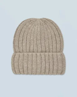 Berretto con Risvolto a Coste