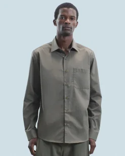 Camicia Maniche lunghe Tinta unita Ricamo