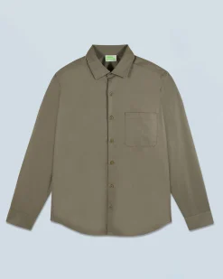 Camicia Maniche lunghe Tinta unita Ricamo