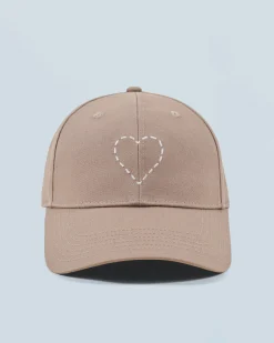 Cappellino con Visiera curva Cuore ricamato