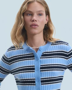 Cardigan a righe