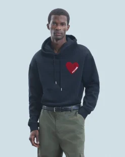 Felpa con Cappuccio Cuore