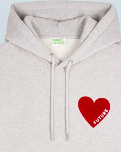 Felpa con Cappuccio Cuore