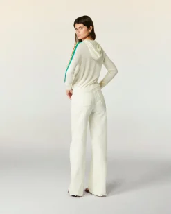 Felpa-maglione con Zip Banda multicolore