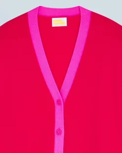 Maglione Cardigan Bicolore Leger