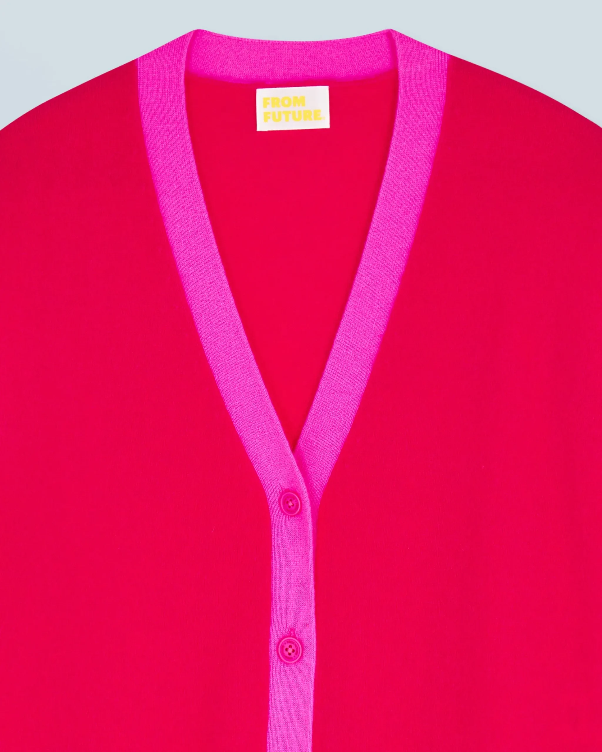 Maglione Cardigan Bicolore Leger