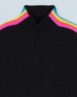 Maglione Collo a lupetto Fasce per maniche Multico Leger