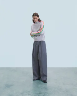 Maglione Collo a lupetto Multico Leger Maniche a righe