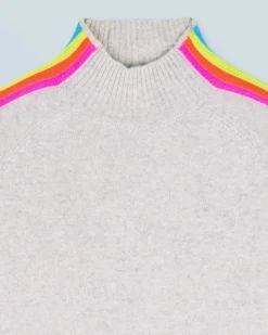 Maglione Collo a lupetto Multico Leger Maniche a righe