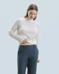 Maglione Collo alto con Strass Leggero