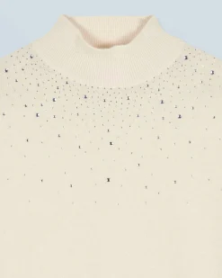 Maglione Collo alto con Strass Leggero