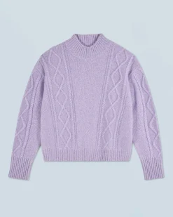 Maglione Collo alto con Trecce