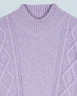 Maglione Collo alto con Trecce