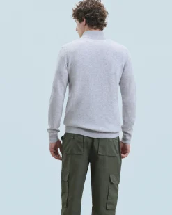 Maglione Collo alto con zip Basic