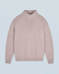 Maglione Collo alto con zip Sovradimensionato