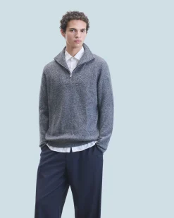 Maglione Collo alto con Zip