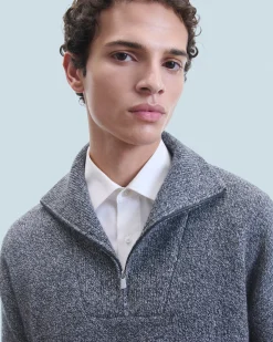 Maglione Collo alto con Zip