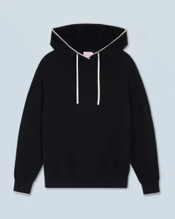 Maglione con Cappuccio Bordini a contrasto Leggero