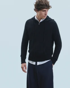 Maglione con Cappuccio e Zip Basic