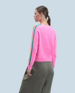 Maglione Girocollo Fasce per maniche Multico