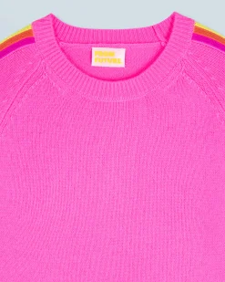 Maglione Girocollo Fasce per maniche Multico