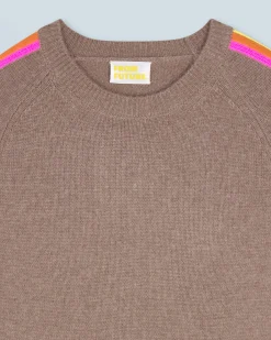 Maglione Girocollo Fasce per maniche Multico