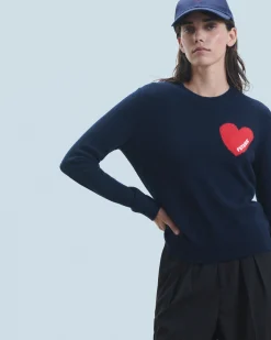 Maglione Scollo tondo Cuore Leggero