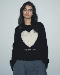 Maglione Scollo tondo Cuore