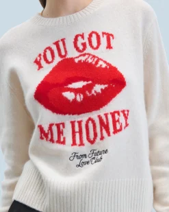 Maglione Scollo tondo Red Lips