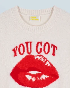 Maglione Scollo tondo Red Lips