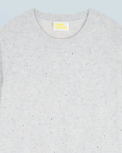 Maglione Scollo tondo Strass all over Leggero