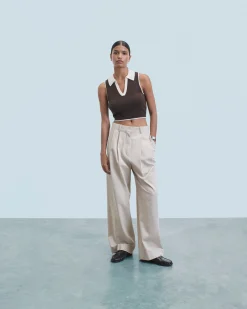 Maglione Senza maniche Bicolore