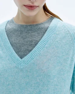 Maglioni Scollo a V Oversize Light