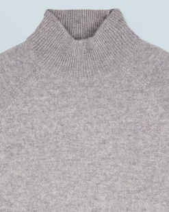 Pullover Collo alto Bande Maniche multicolori Leggero