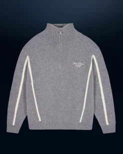 Pullover Collo alto con Zip Bande