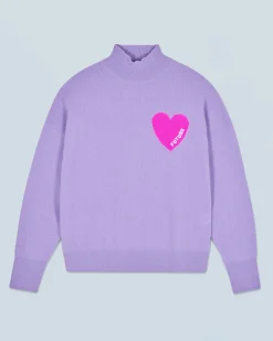 Pullover Collo alto Cuore Leggero