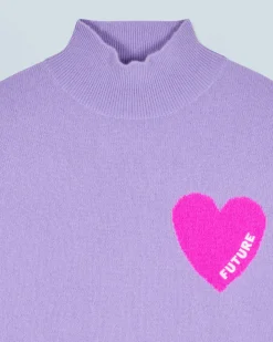 Pullover Collo alto Cuore Leggero