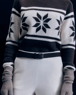 Pullover Collo alto Fiocchi di neve