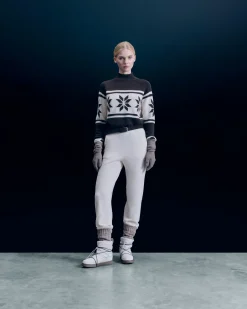 Pullover Collo alto Fiocchi di neve