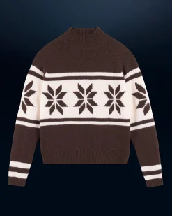 Pullover Collo alto Fiocchi di neve