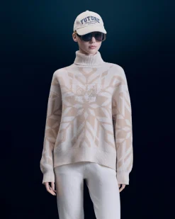 Pullover Collo dolcevita Fiocchi di neve