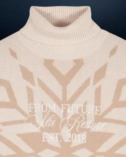 Pullover Collo dolcevita Fiocchi di neve