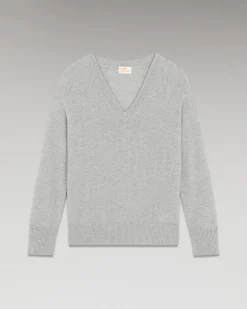 Pullover Scollo a V Oversize Leggero