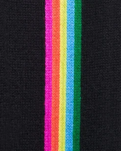 Pullover Scollo tondo Bande maniche multicolori