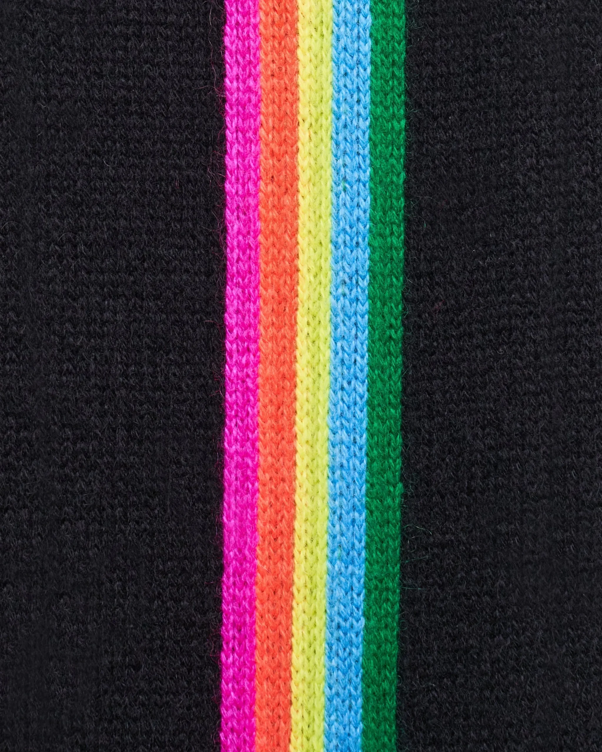 Pullover Scollo tondo Bande maniche multicolori