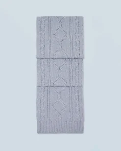 Sciarpa con frange A Maglia a trecce