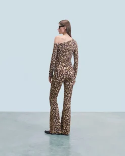 Top asimmetrico in jersey