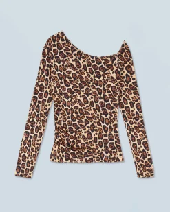 Top asimmetrico in jersey