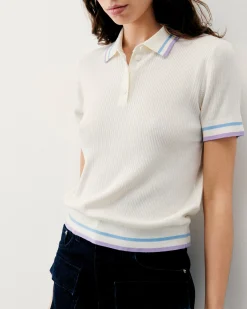 Top Maniche corte Bande bicolori